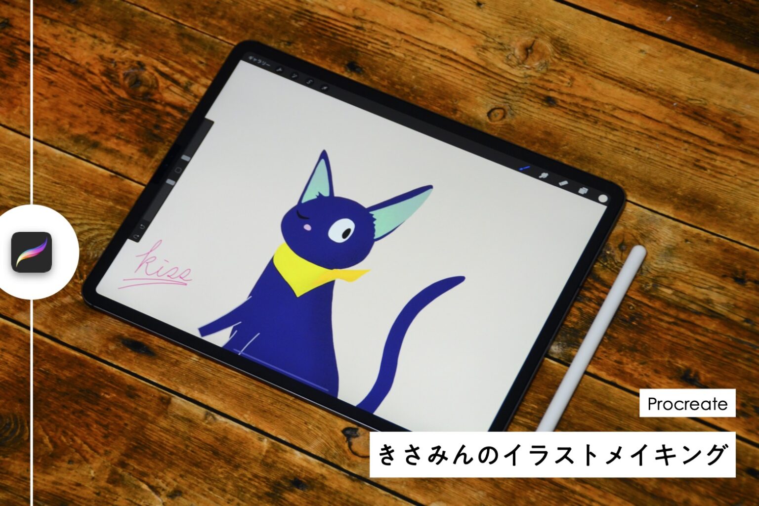 Ipadの定番お絵かきアプリ Procreate できさみんのイラスト描いてみた Kissanadu