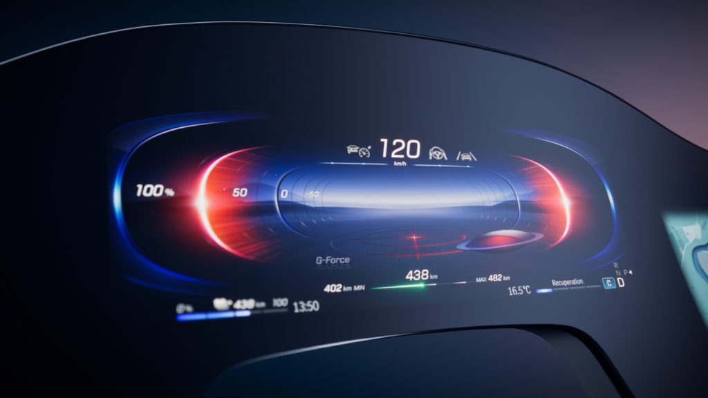 メルセデス・ベンツ、  新型EQSに搭載する56インチの巨大タッチスクリーンを発表：CES2021