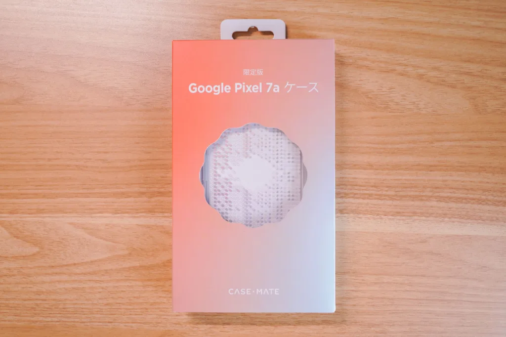 Google ストア限定 Google Pixel 7a 発売記念ケースのパッケージ