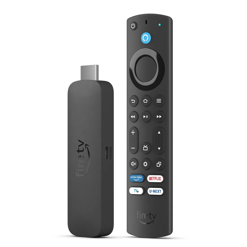 Amazon、   新型  「Fire TV Stick 4K Max」  と  「Fire TV Stick 4K」  を発表。   Wi-Fi 6Eサポートで高速通信に対応